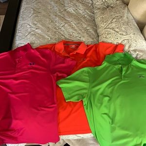 Set of three Under Armour polos - heat gear